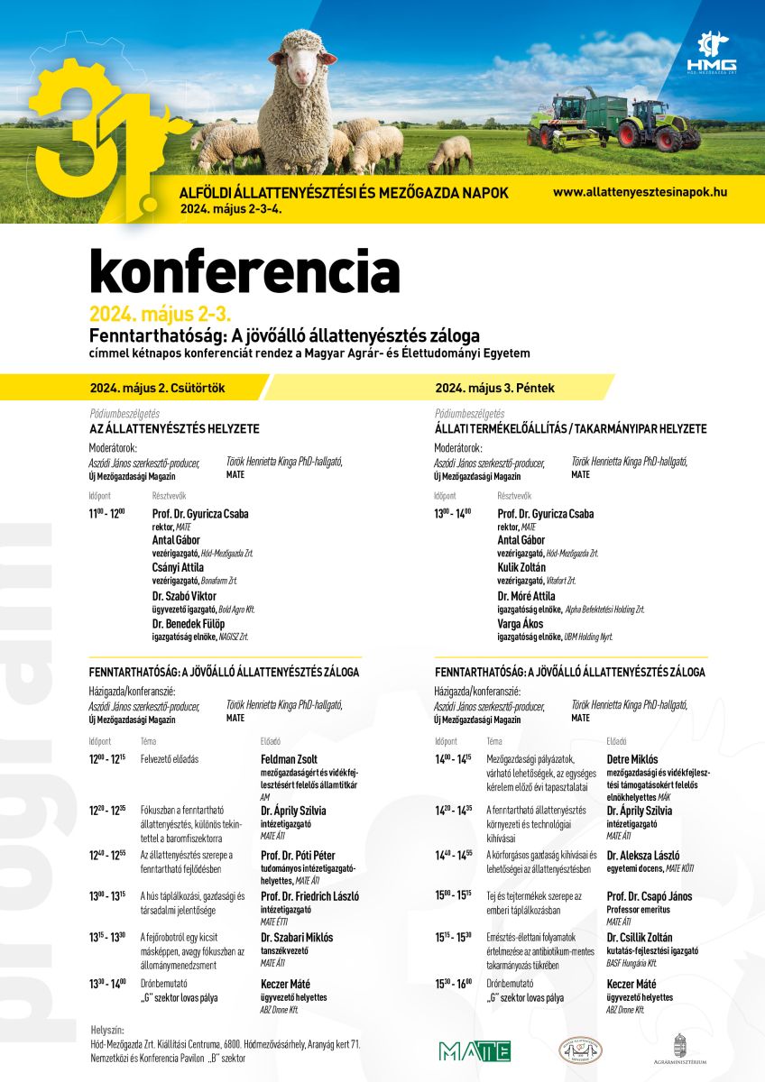 A kiállításon rendezendő konferenciák